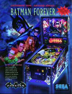 Batman Forever Pinball Flyer
