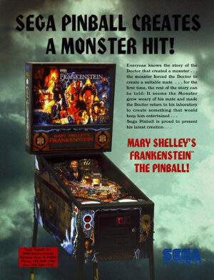 MS Frankenstein Pinball Flyer