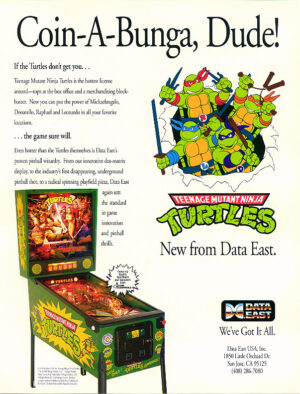 TMNT Pinball Flyer