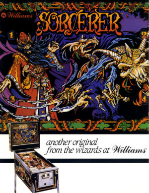 Sorcerer Pinball Flyer