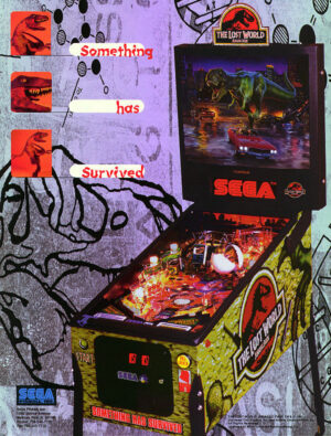 Jurassic Park Lost World Pinball Flyer