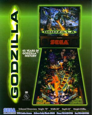Godzilla Pinball Flyer