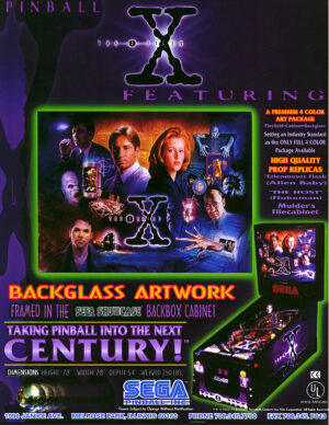 x files pinball flyer