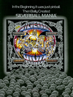 Silverball Mainia pinball flyer