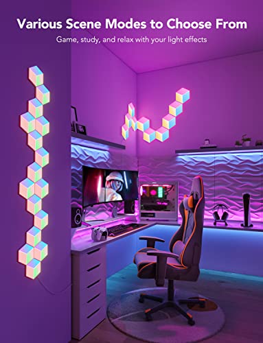Govee Glide Hexa Pro Light Panels, RGBIC 3D Hexagon Wall Lights, Wi-Fi LED  Creation Light with Music Sync, Works with Alexa Google Assistant for  Living Room, Bedroom, Gaming Rooms, 10 Pack